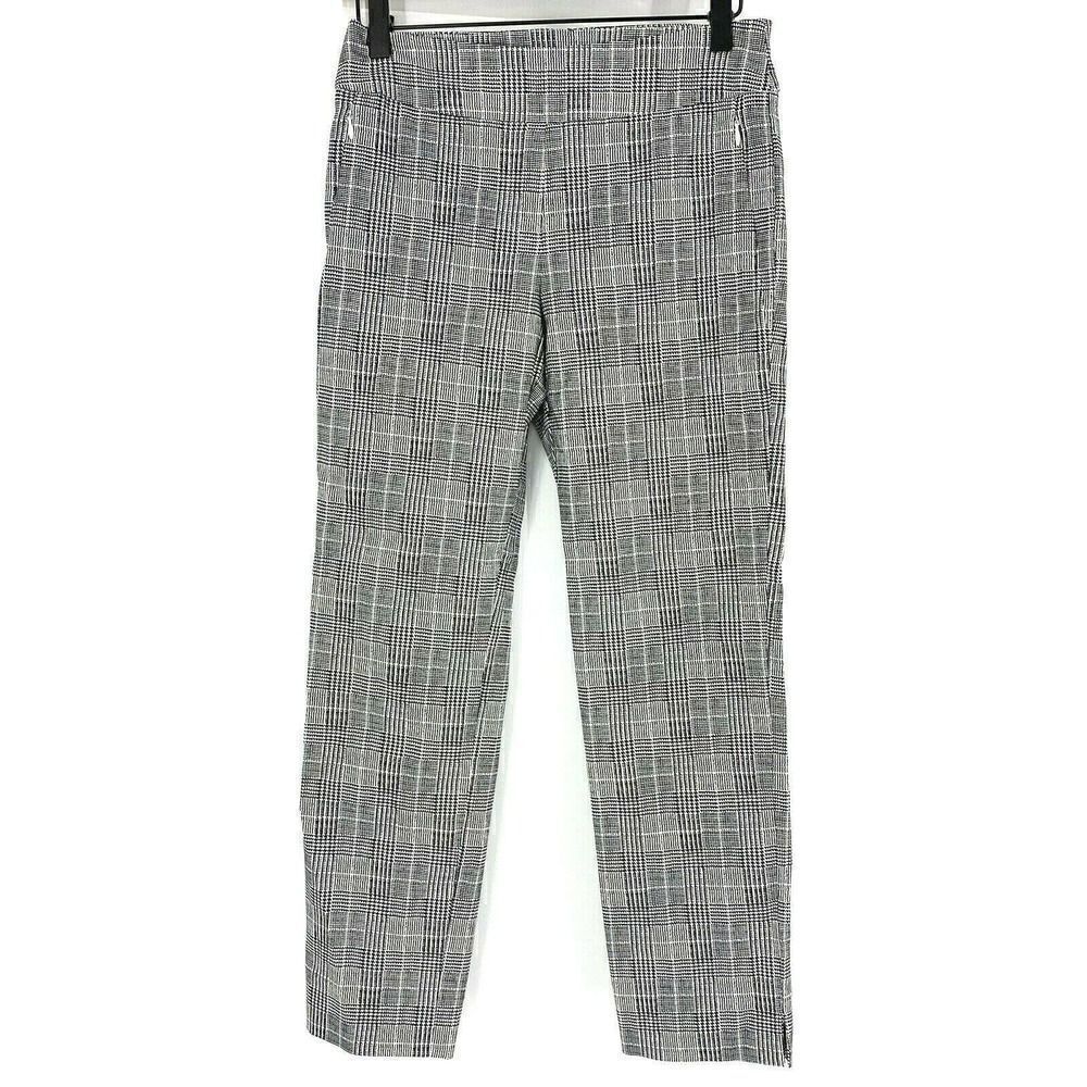 Margaret M Pants Glen Plaid Slimming Zip